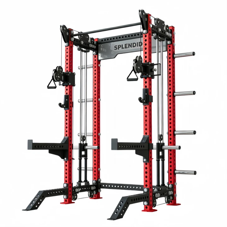 Commercial Heavy-Duty Power Rack With Dual Pulley System suppliers